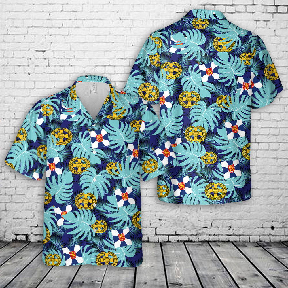 Finnish Army Guard Jaeger Regiment Hawaiian Shirt