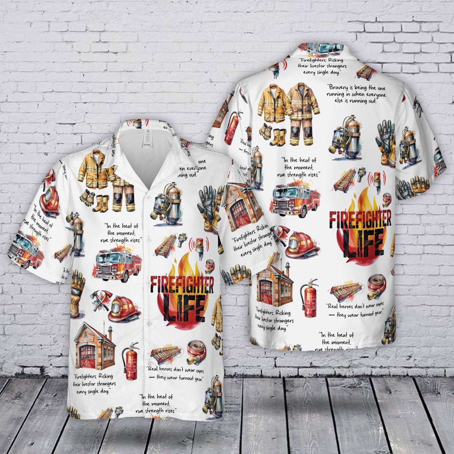 Firefighter Life Hawaiian Shirt