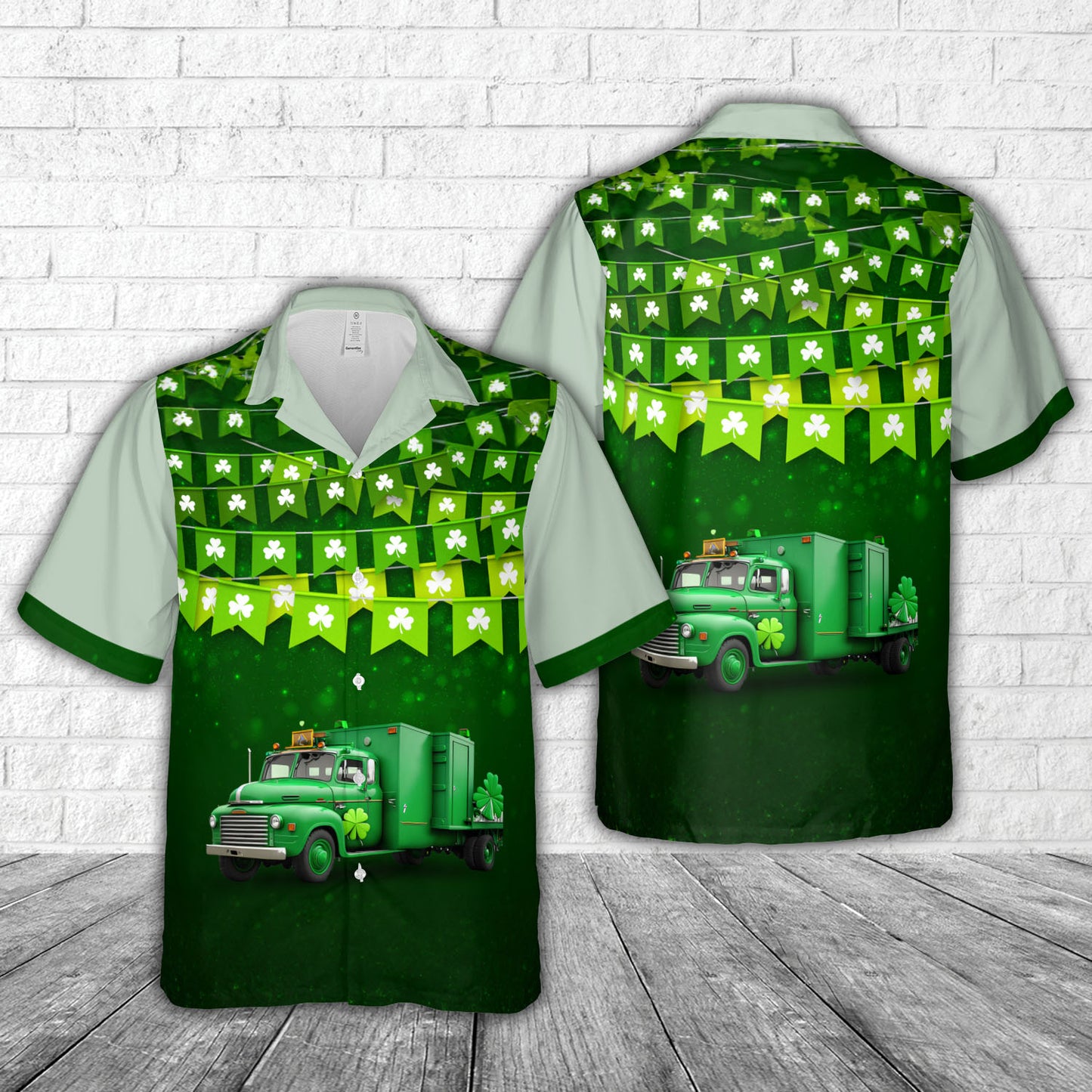 Firefighter Saint Patrick's Day Hawaiian Shirt