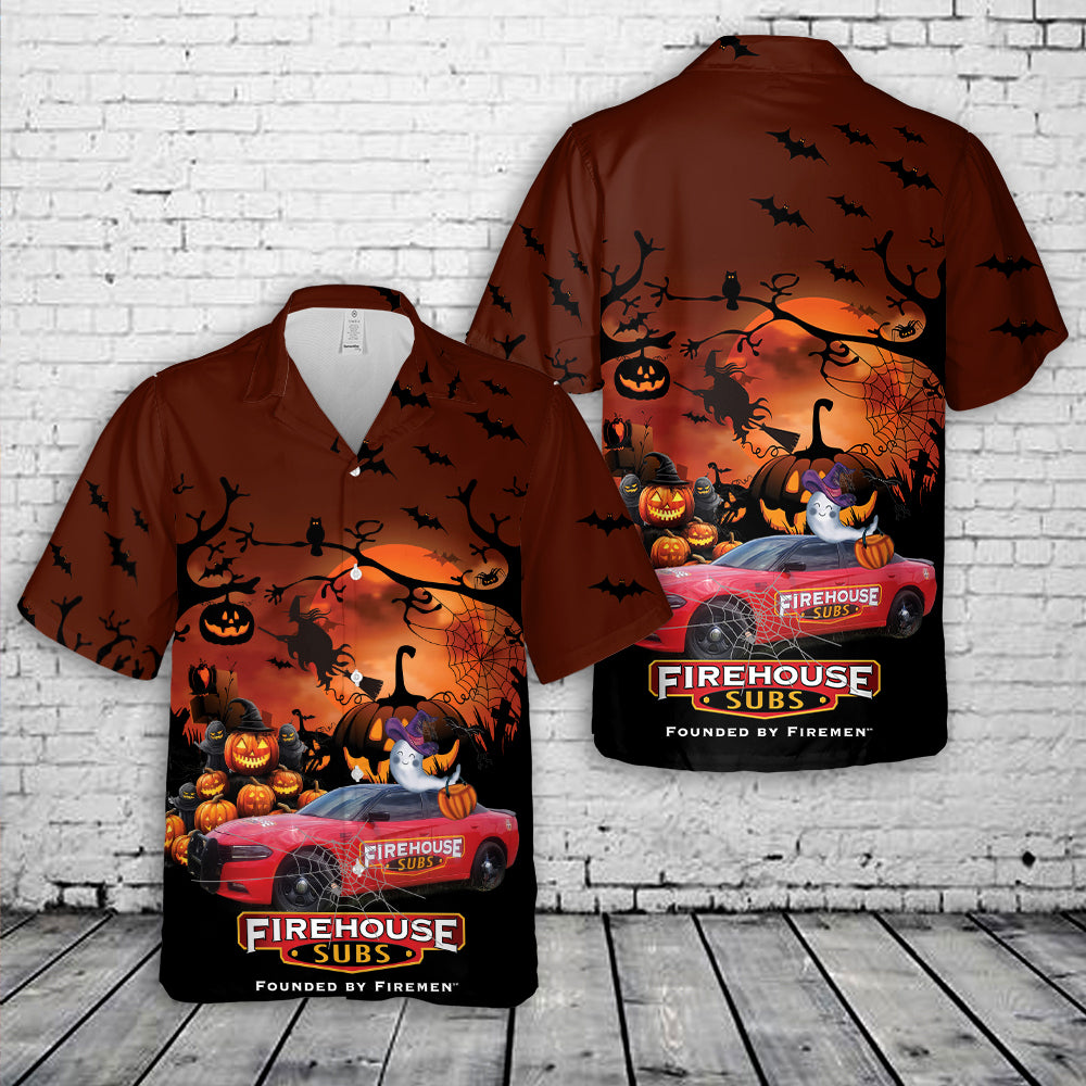 Firehouse Subs Halloween Hawaiian Shirt