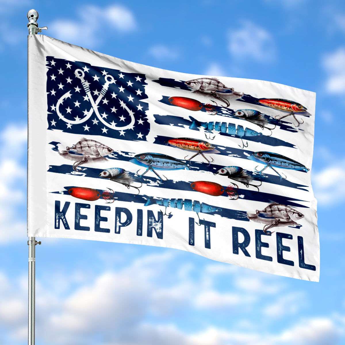 Fishing Lure House Flag