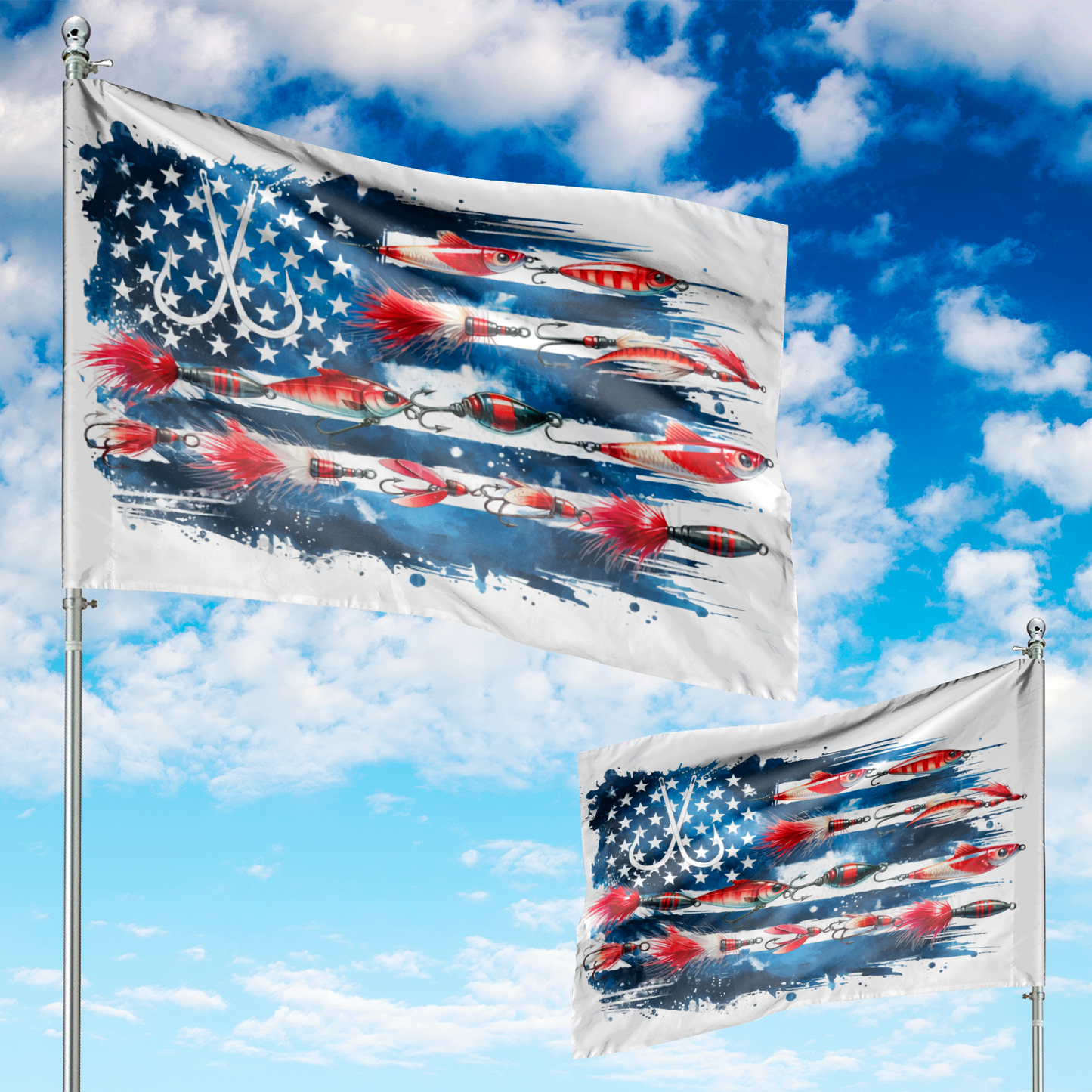 Fishing Lure House Flag