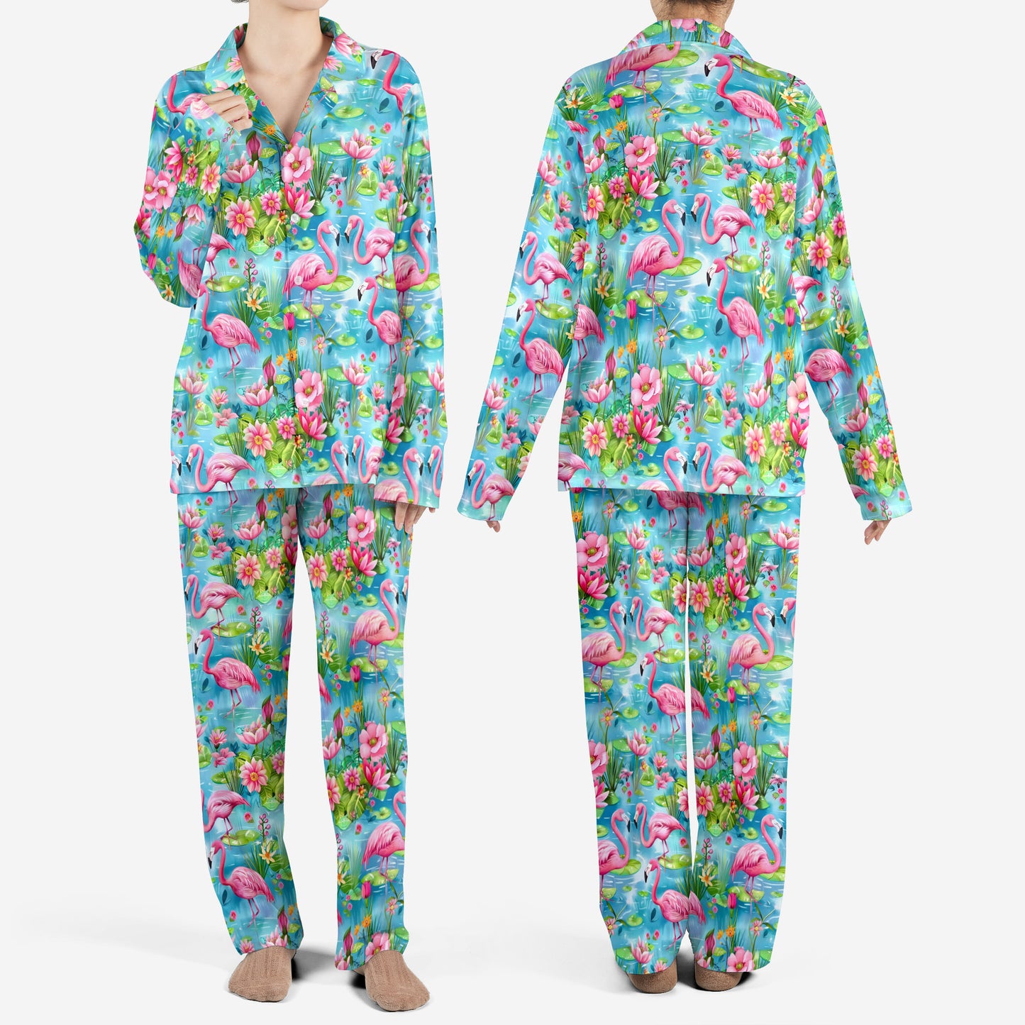 Flamingo AOP Pajamas Set