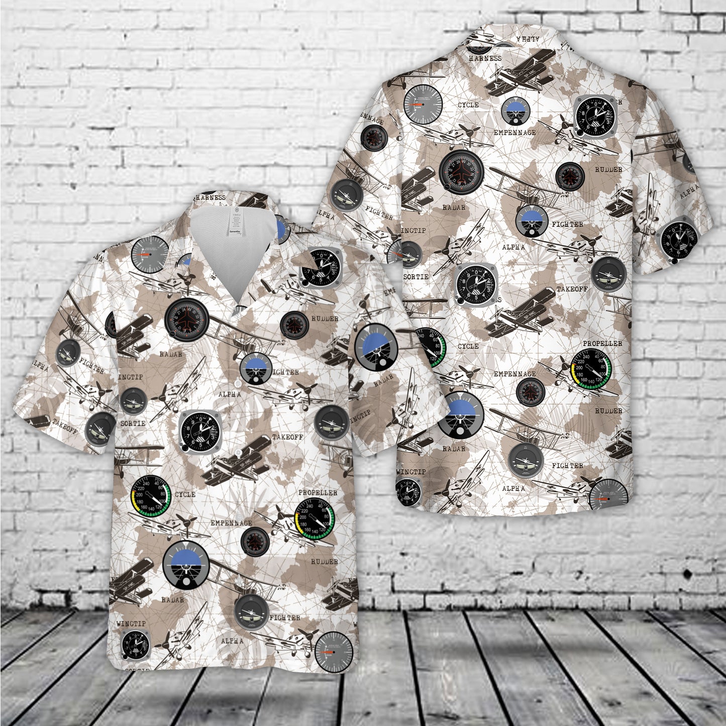 Flight instruments Hawaiian Shirt