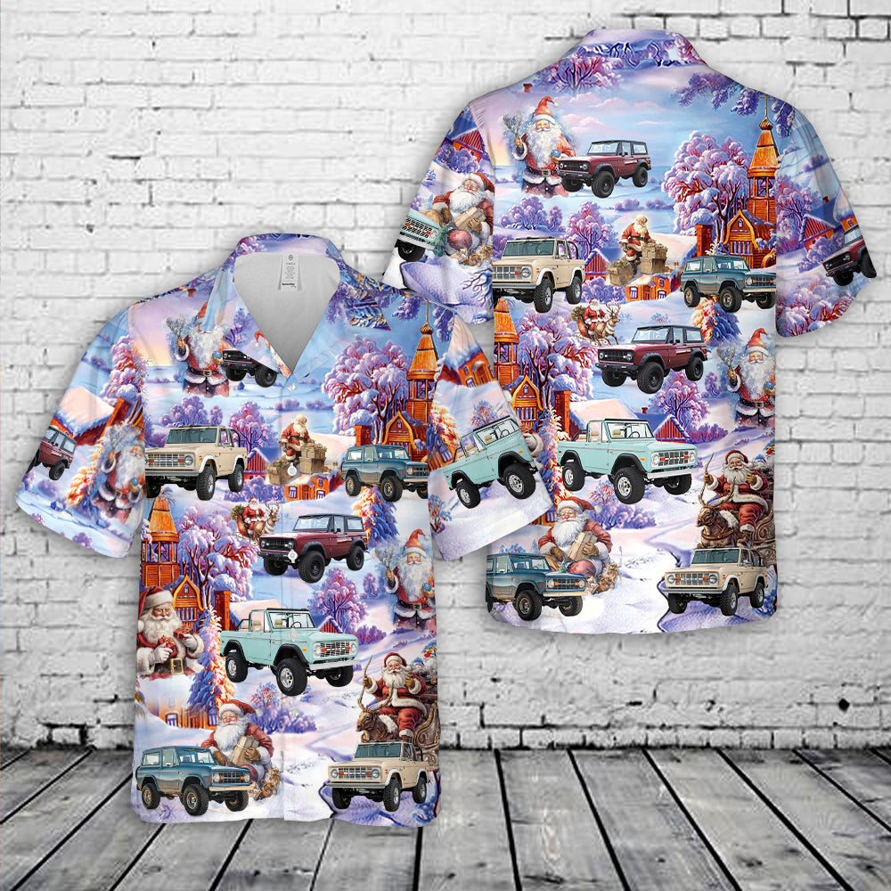 Ford Bronco 1970 Christmas Hawaiian Shirt