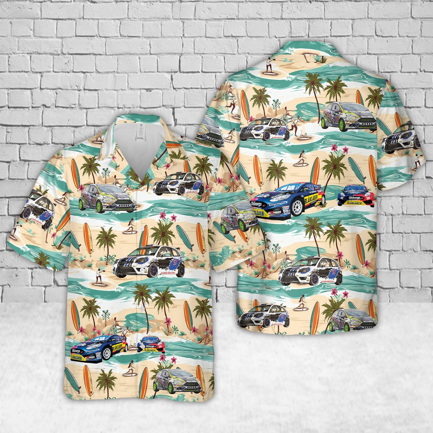 Ford Fiesta ST motorsport racing Hawaiian Shirt