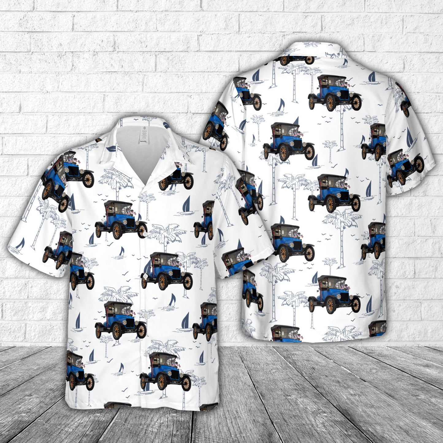 Ford Model T Tin Lizzie Hawaiian Shirt