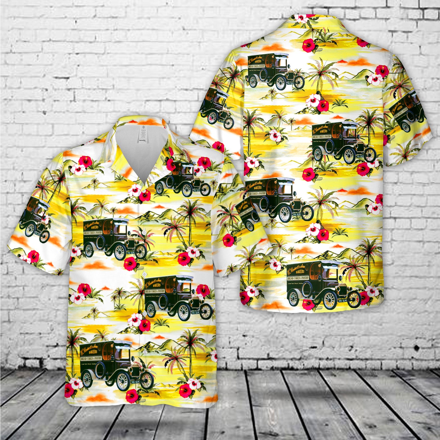 Ford Model T Van Hawaiian Shirt