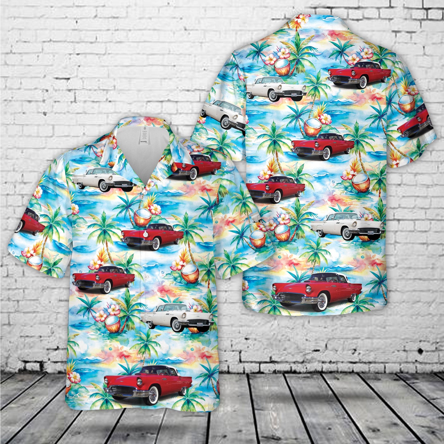 Ford Thunderbird T-Bird 1957 Car Hawaiian Shirt