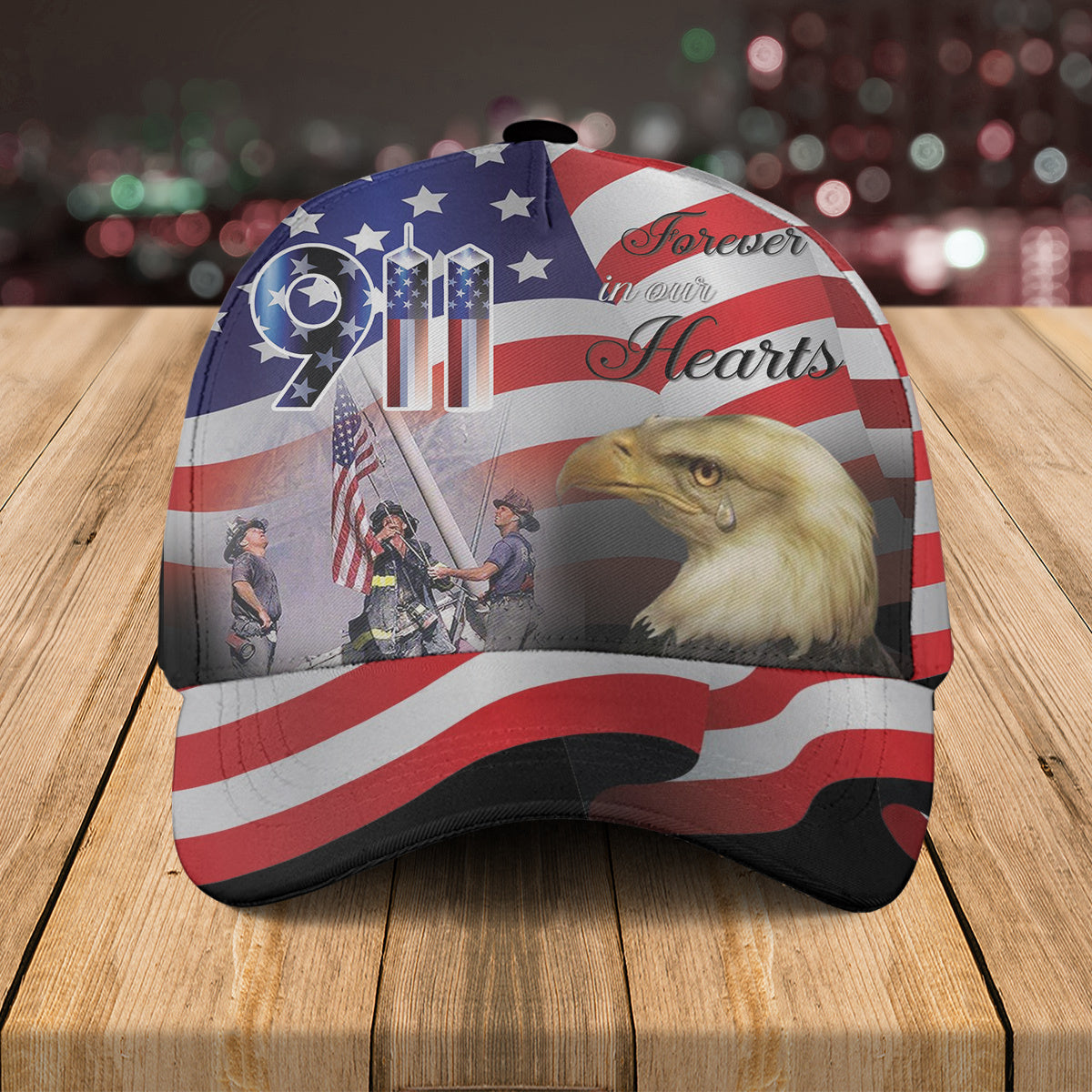 Forever In Our Hearts 9/11 Baseball Cap