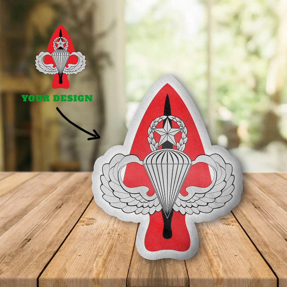 Fort Bragg Home Of The Airborne And Special Operations Forces Custom Shape Plush Pillow Case