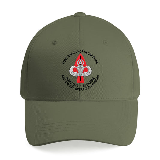 Fort Bragg Home Of The Airborne And Special Operations Forces Embroidered Cap