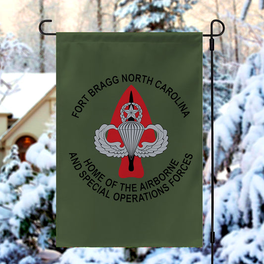 Fort Bragg Home Of The Airborne And Special Operations Forces Garden Flag