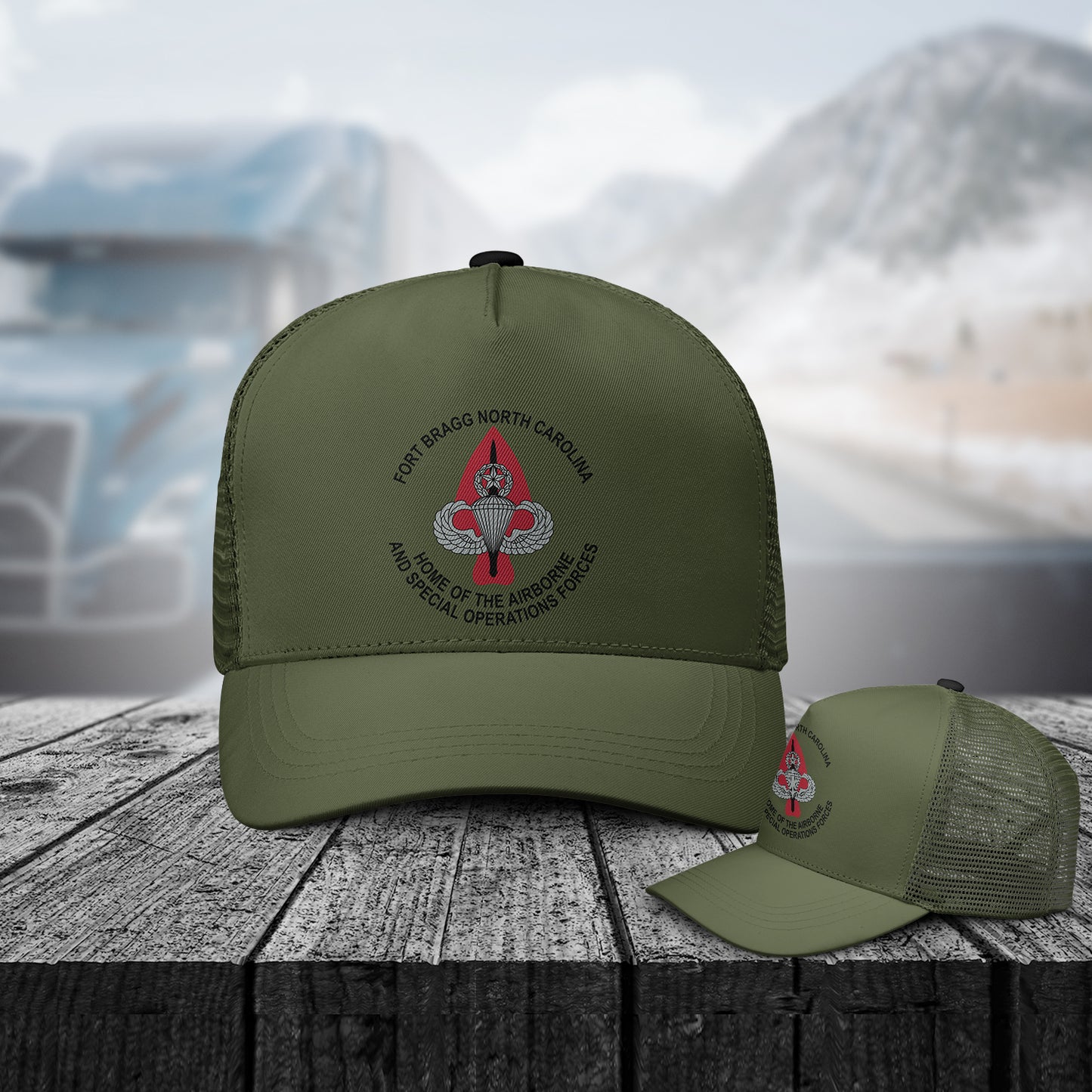 Fort Bragg Home Of The Airborne And Special Operations Forces Trucker Cap