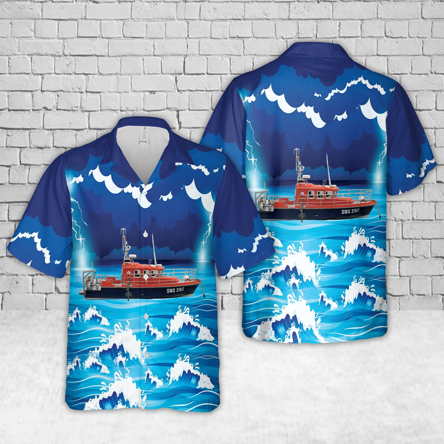 France Société Nationale de Sauvetage en Mer Michel Le Nobletz - SNS 292 Hawaiian Shirt