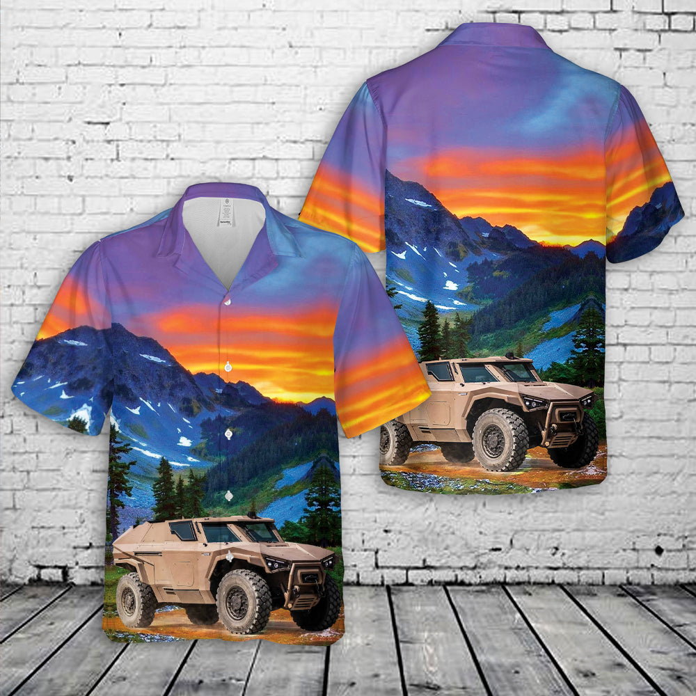 French Army Arquus Scarabee Hawaiian Shirt