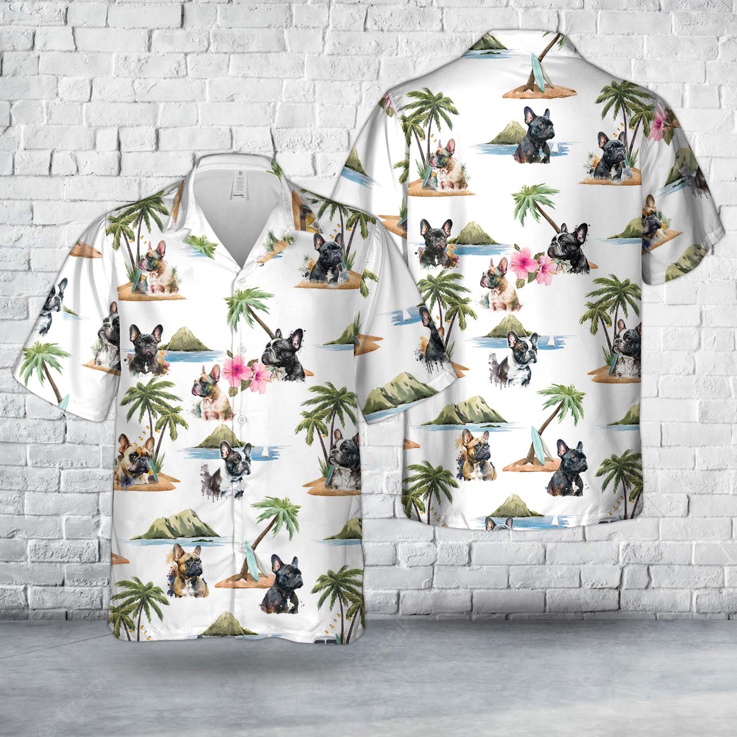 French Bulldog Hawaiian Shirt