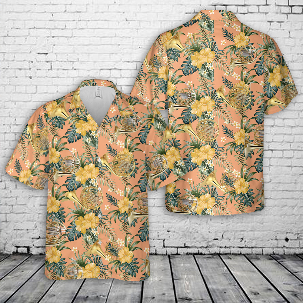 French Horn Hawaiian Shirt