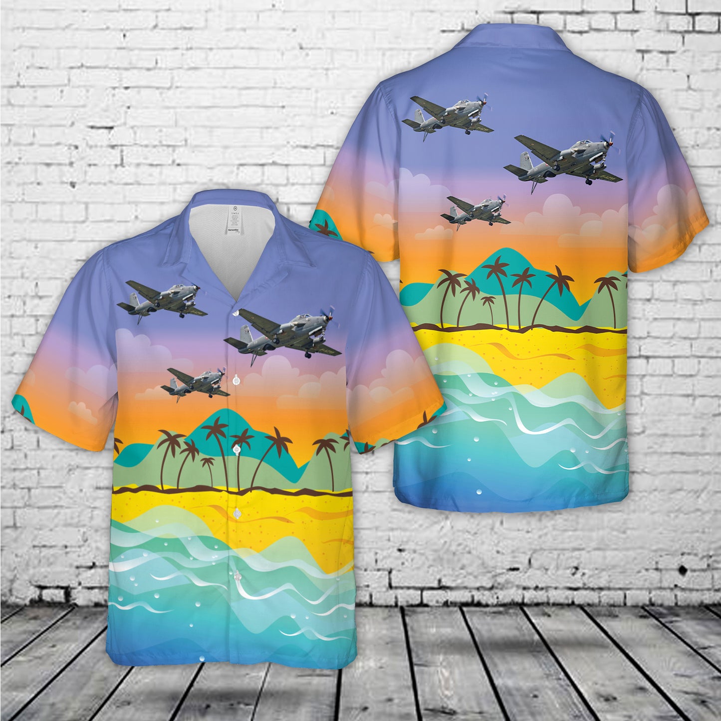 French Navy Bréguet 1050 Alizé Hawaiian Shirt