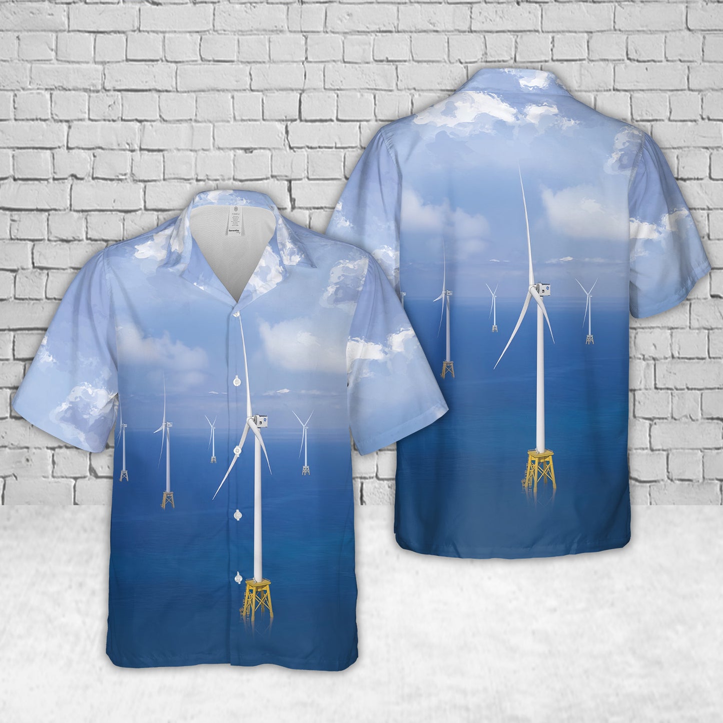 GE Haliade-X Wind Turbine Hawaiian Shirt