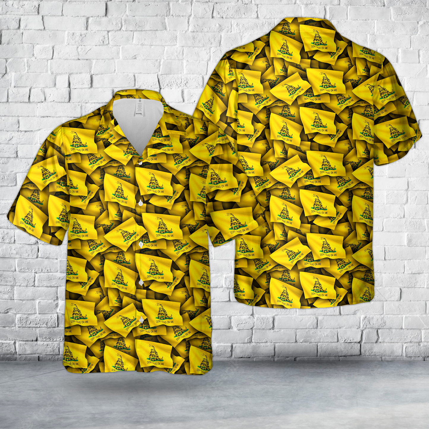 Gadsden Flag Pattern Hawaiian Shirt