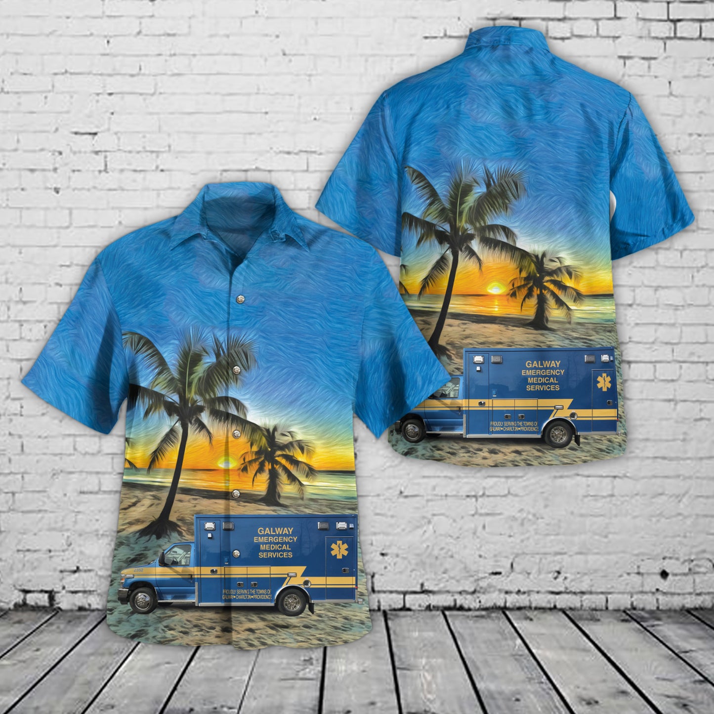 Galway, New York, Galway Emergency Medical Services Hawaiian Shirt