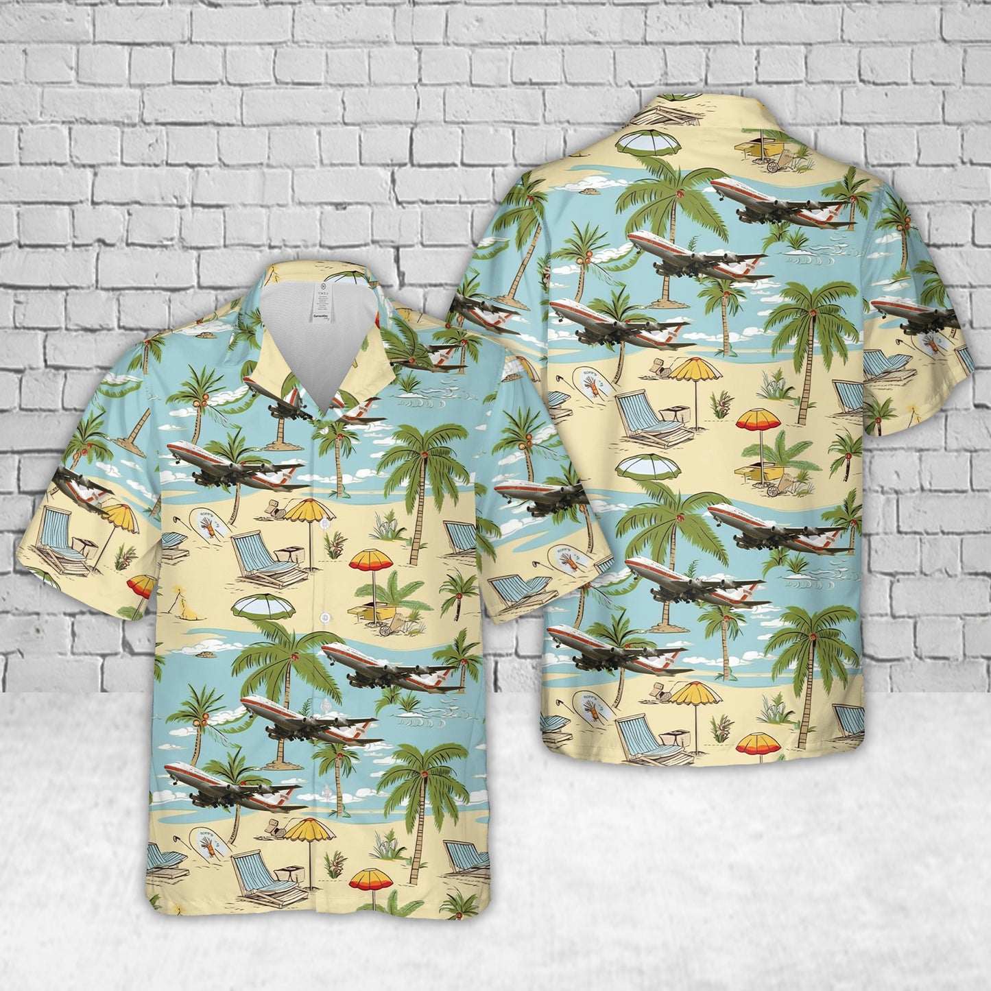 Garuda Indonesia Boeing 747-2U3B Hawaiian Shirt