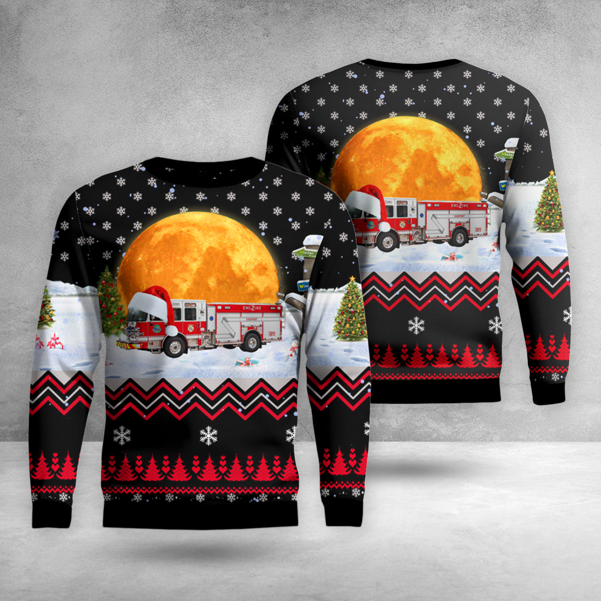 Gasport, New York, Gasport Chemical Hose Company Christmas AOP Sweater