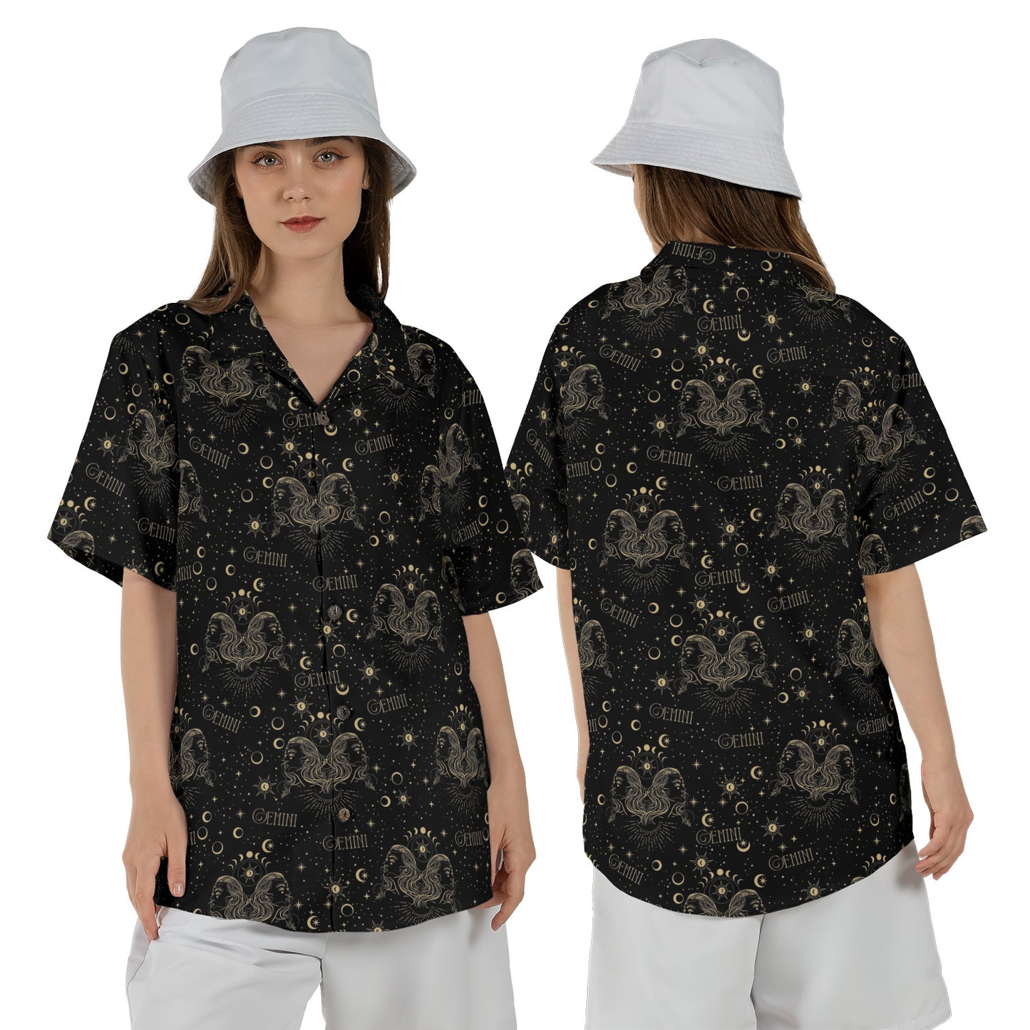 Gemini Zodiac Star Regular Fit Hawaiian Shirt