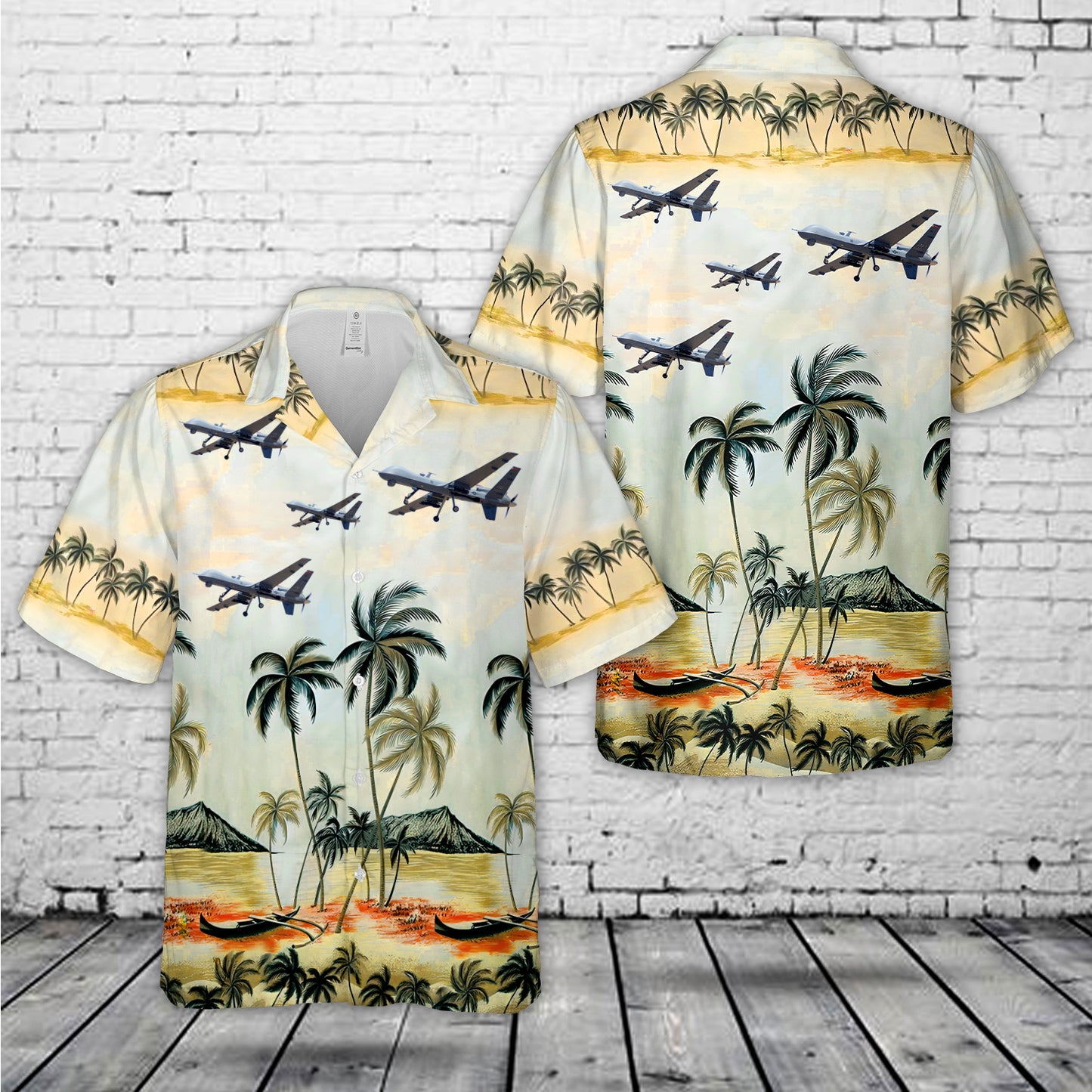 General Atomics MQ-9 Reaper 29th Attack Squadron Legacy of "Freedom" Hawaiian Shirt
