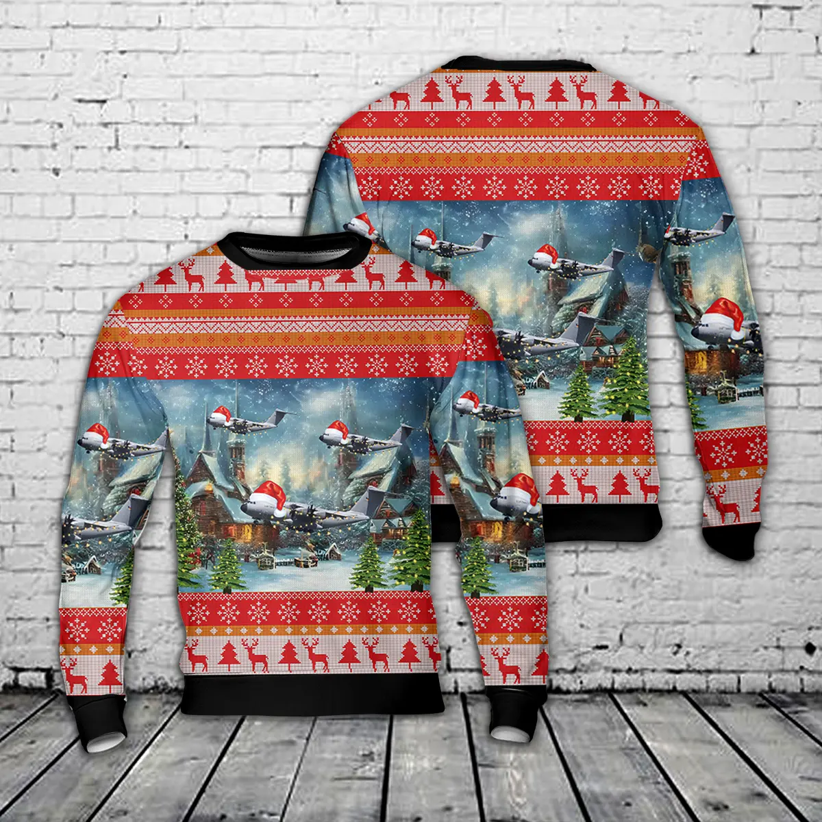 German Air Force Airbus A400M 54+19 AOP Christmas Sweater