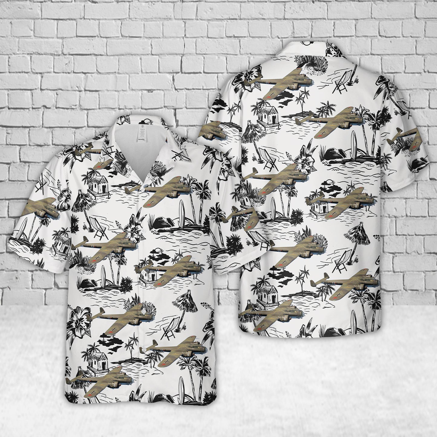 German Air Force Dornier Do 17 Bomber Aircraft In WW2 Hawaiian Shirt