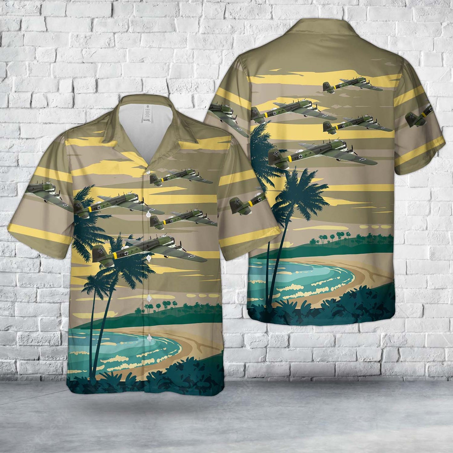 German Air Force Luftwaffe Focke-Wulf Fw-200 Condor German Patrol Bomber Hawaiian Shirt