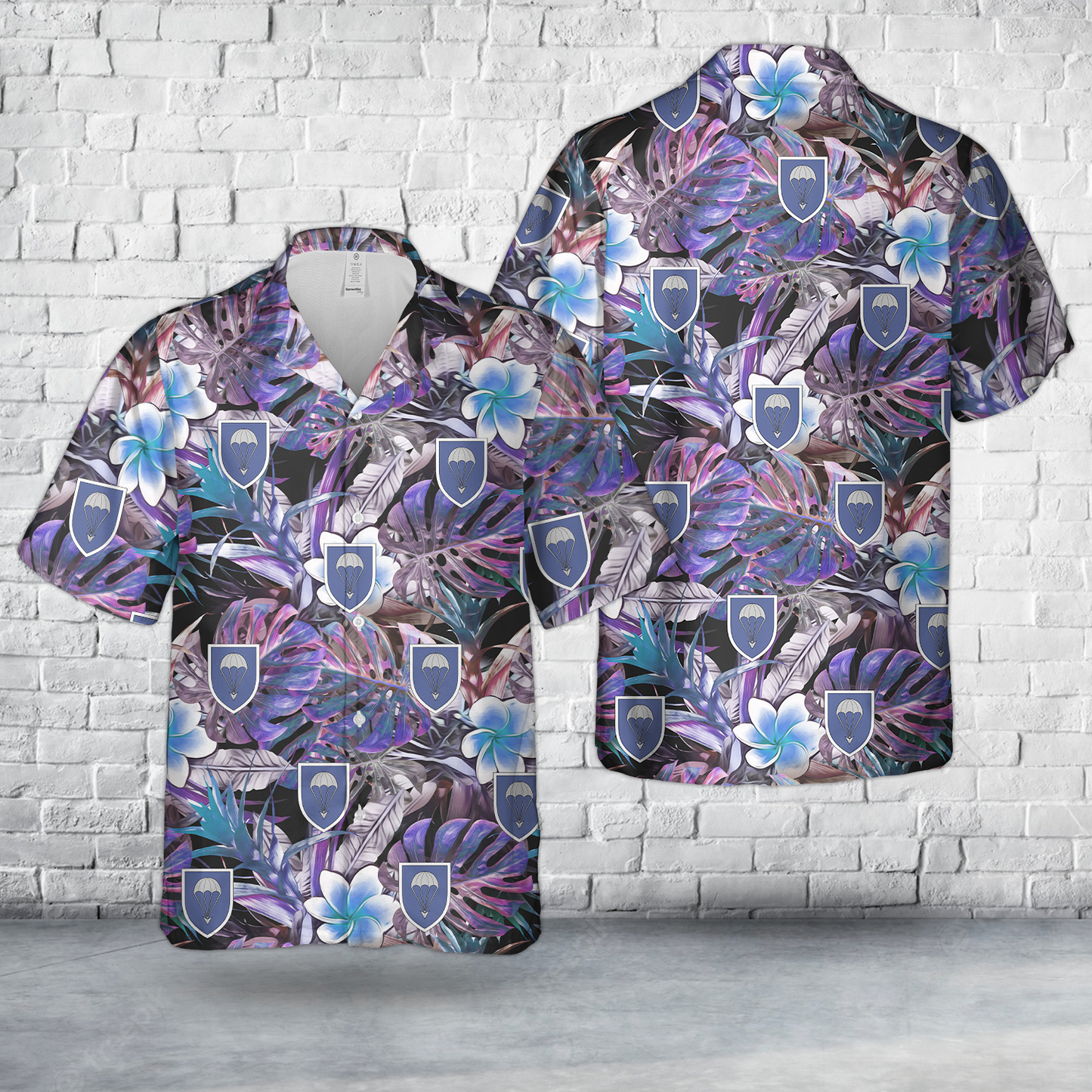 German Army 25th Airborne Brigade "Black Forest" (Luftlandebrigade 25) Hawaiian Shirt