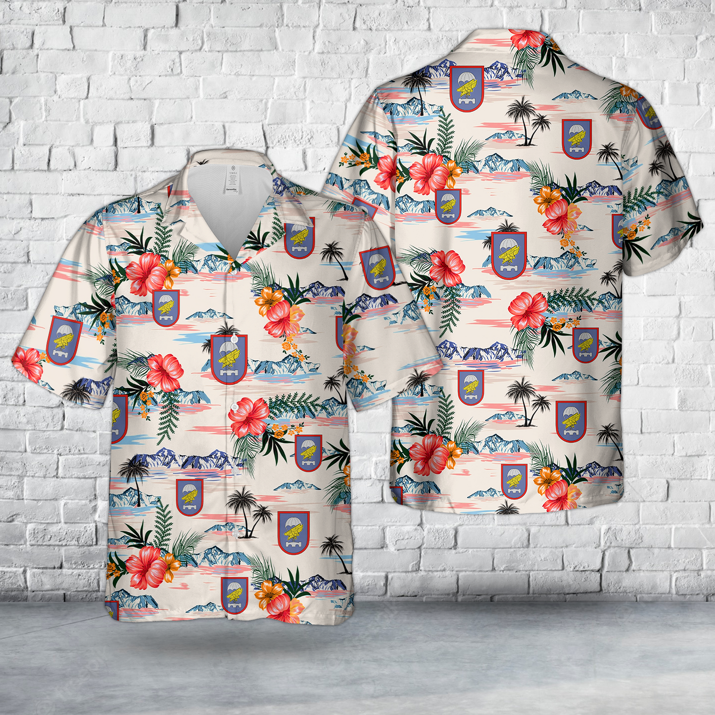 German Army Airborne Engineer Company 260 (Luftlandepionierkompanie 260) Hawaiian Shirt