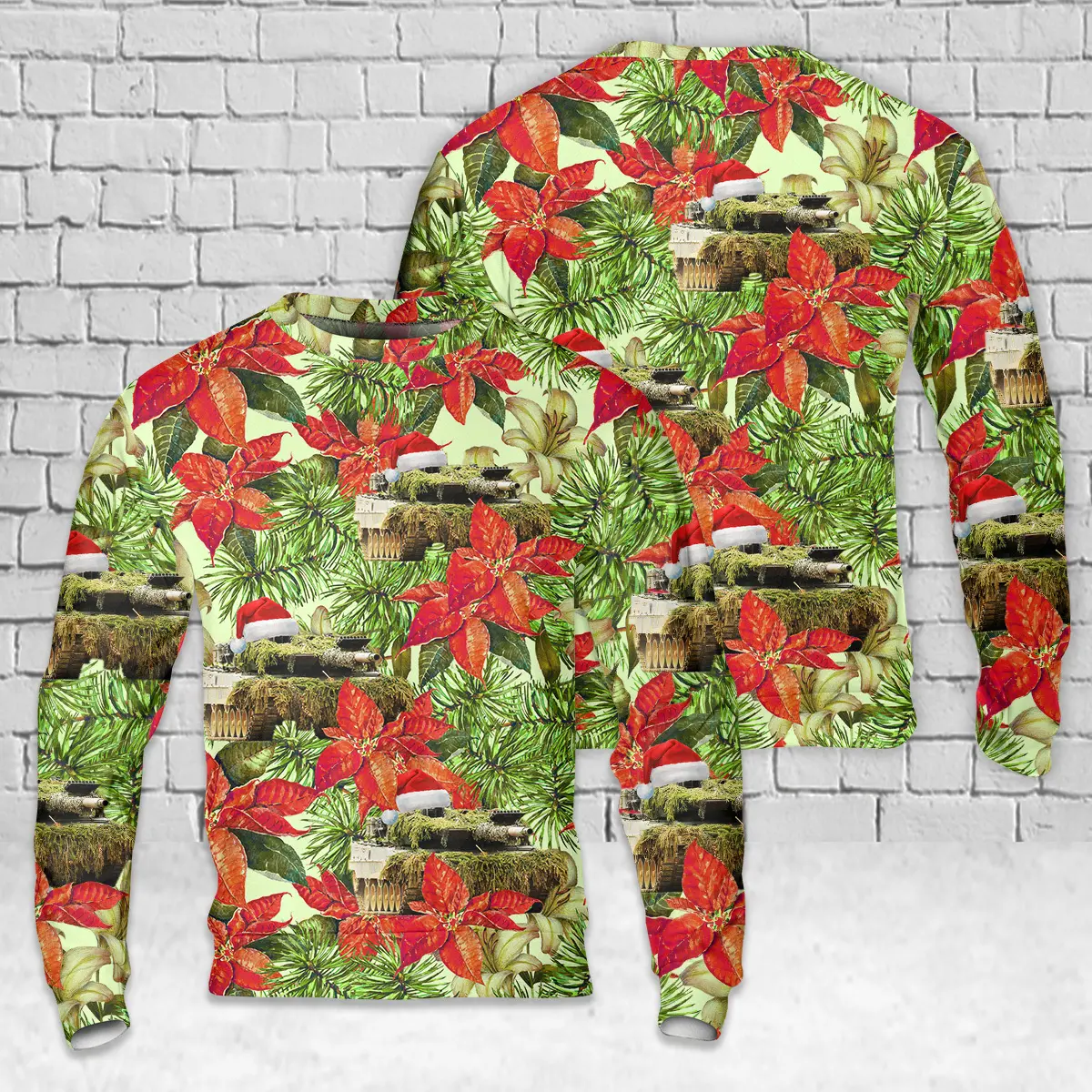 German Army Leopard II AOP Christmas Sweater