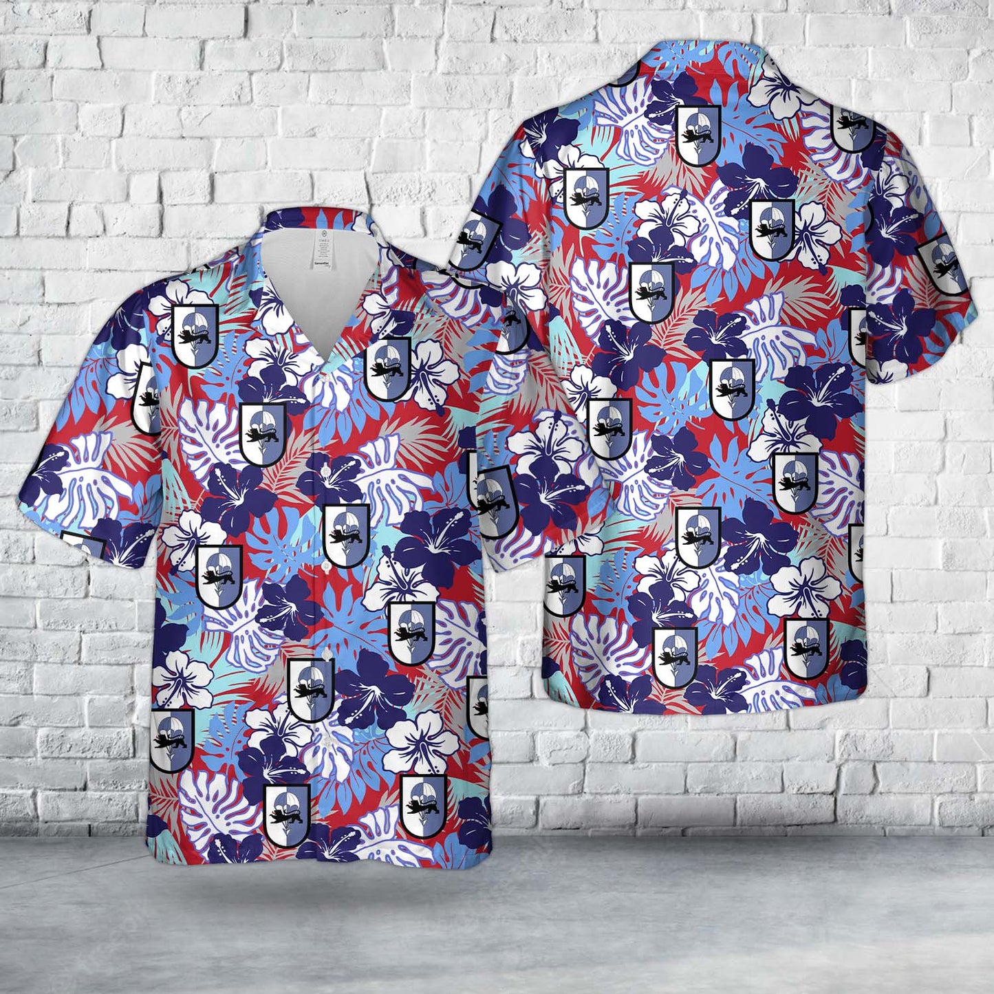 German Bundeswehr Fallschirmjagerbataillon 313 (FschJgBtl 313) Hawaiian Shirt
