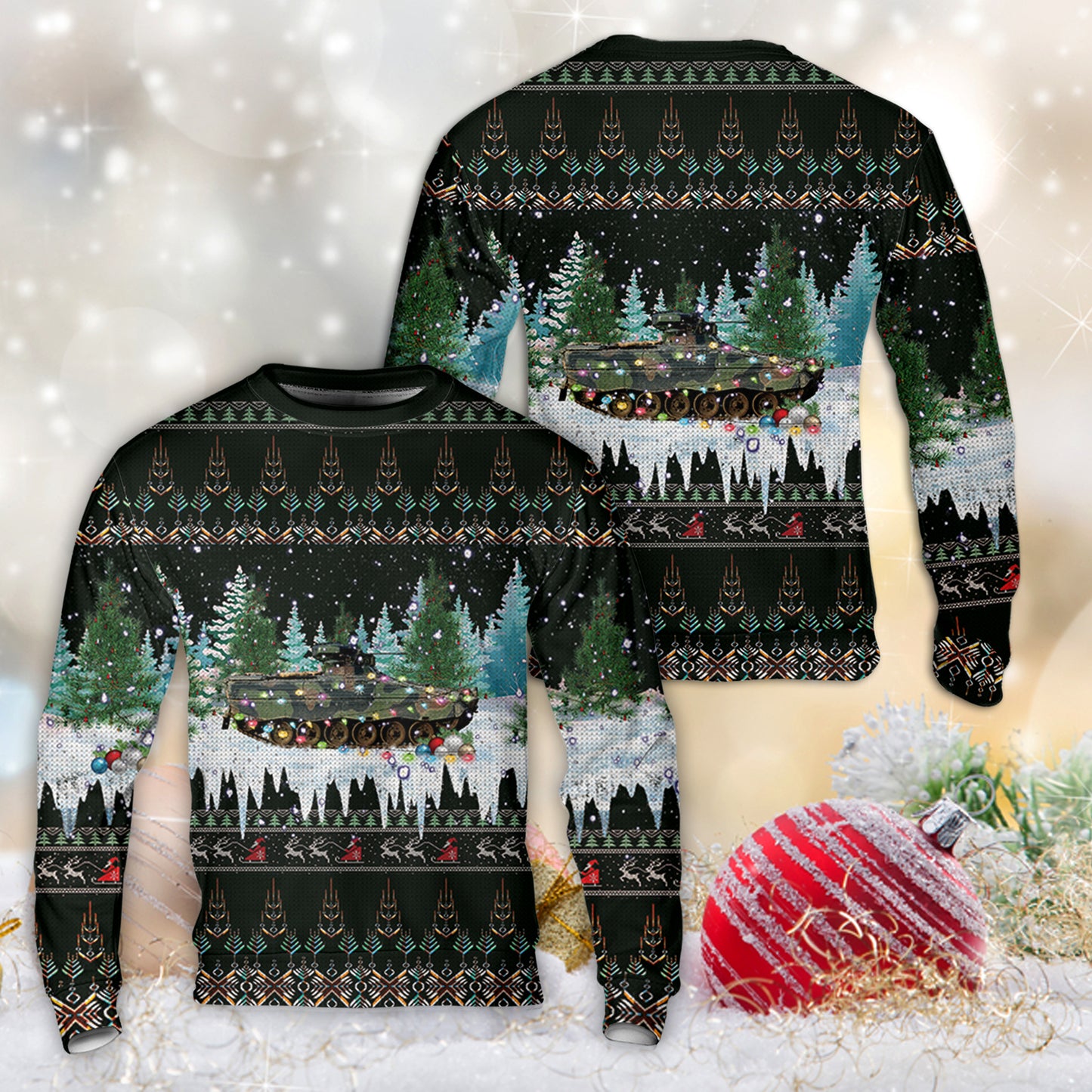 German Bundeswehr IFV 'MARDER 1 A3' Christmas Sweater