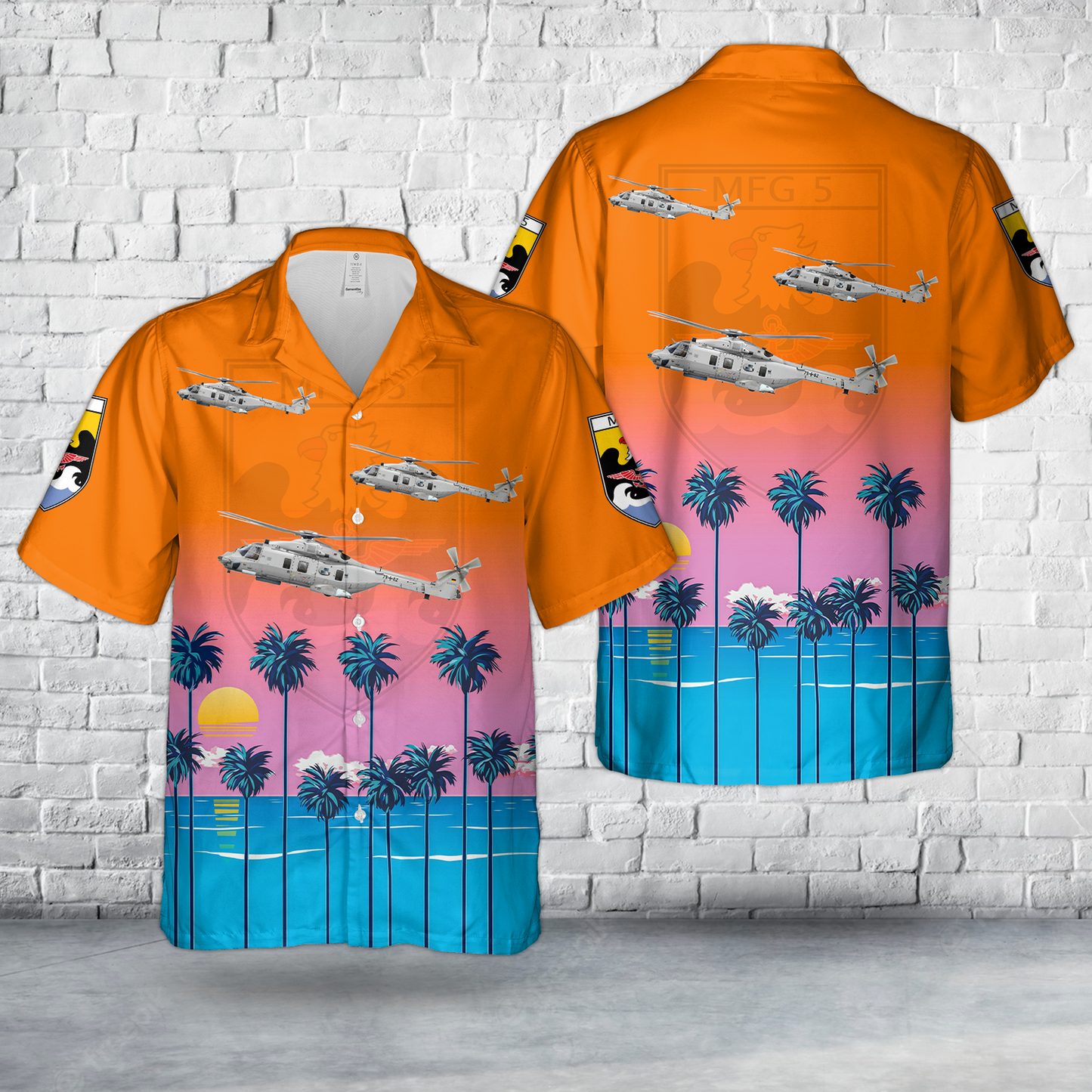 German Navy NH90 "Sea Lion" Marinefliegergeschwader 5 (MFG 5) Hawaiian Shirt
