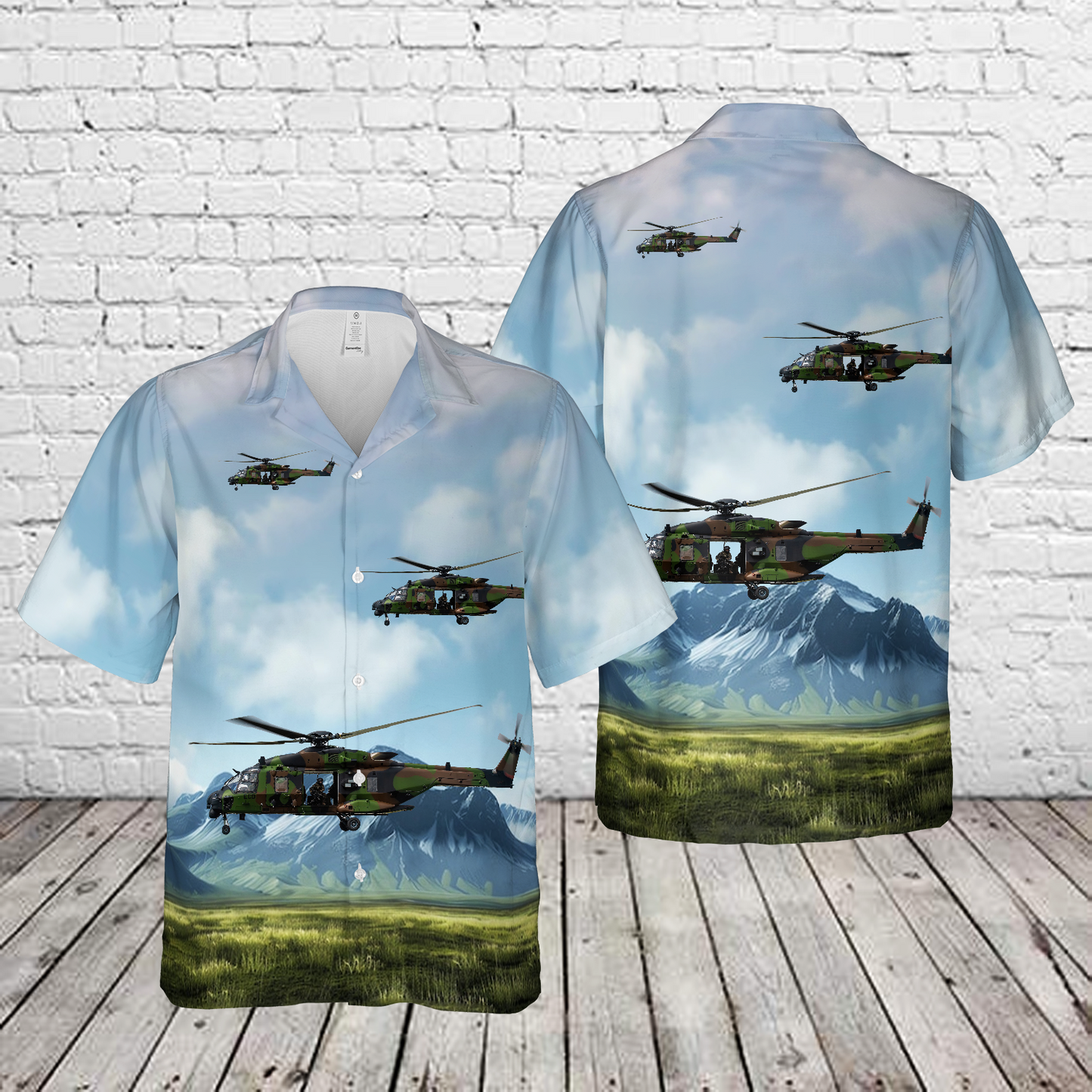 German Navy NH Helicopters NH90TTH 1484/ECD helicopter Hawaiian Shirt