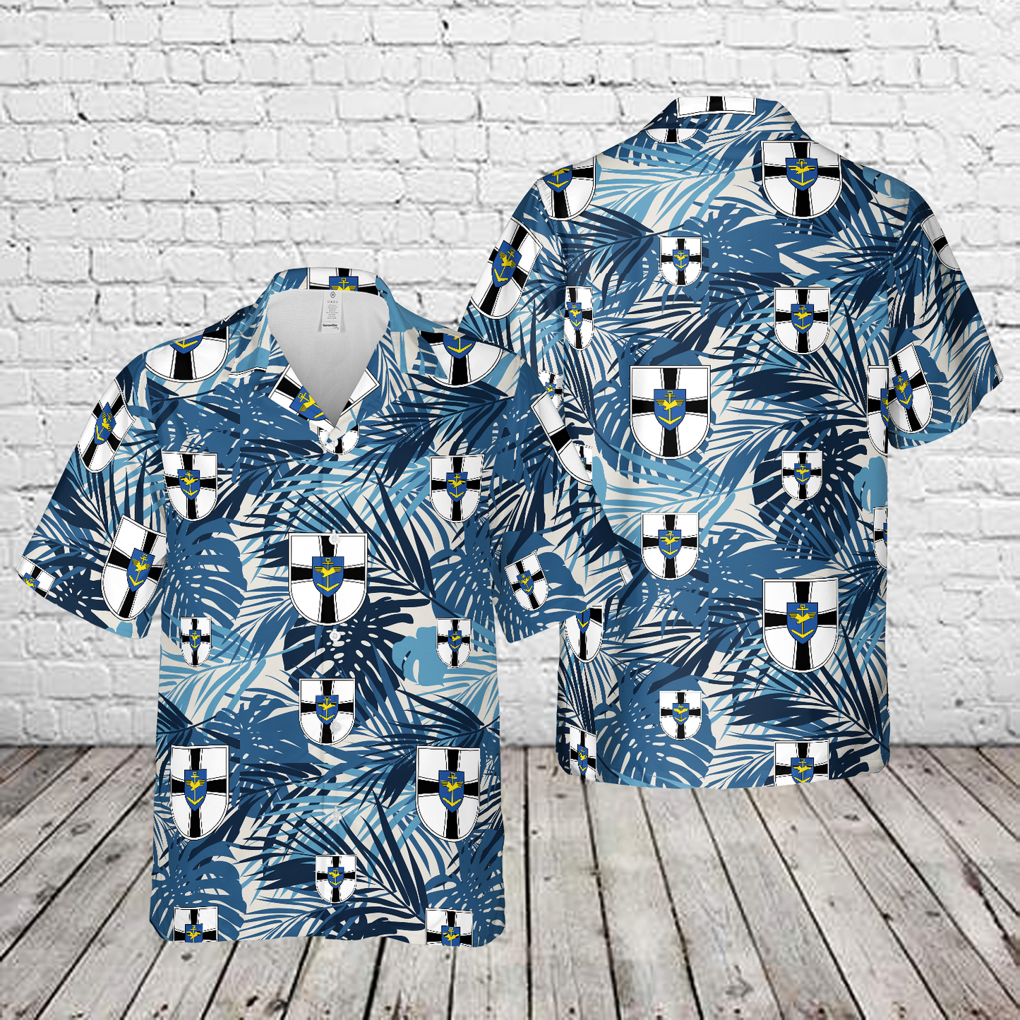 German Navy Naval Aviation Command Marinefliegerkommando Hawaiian Shirt