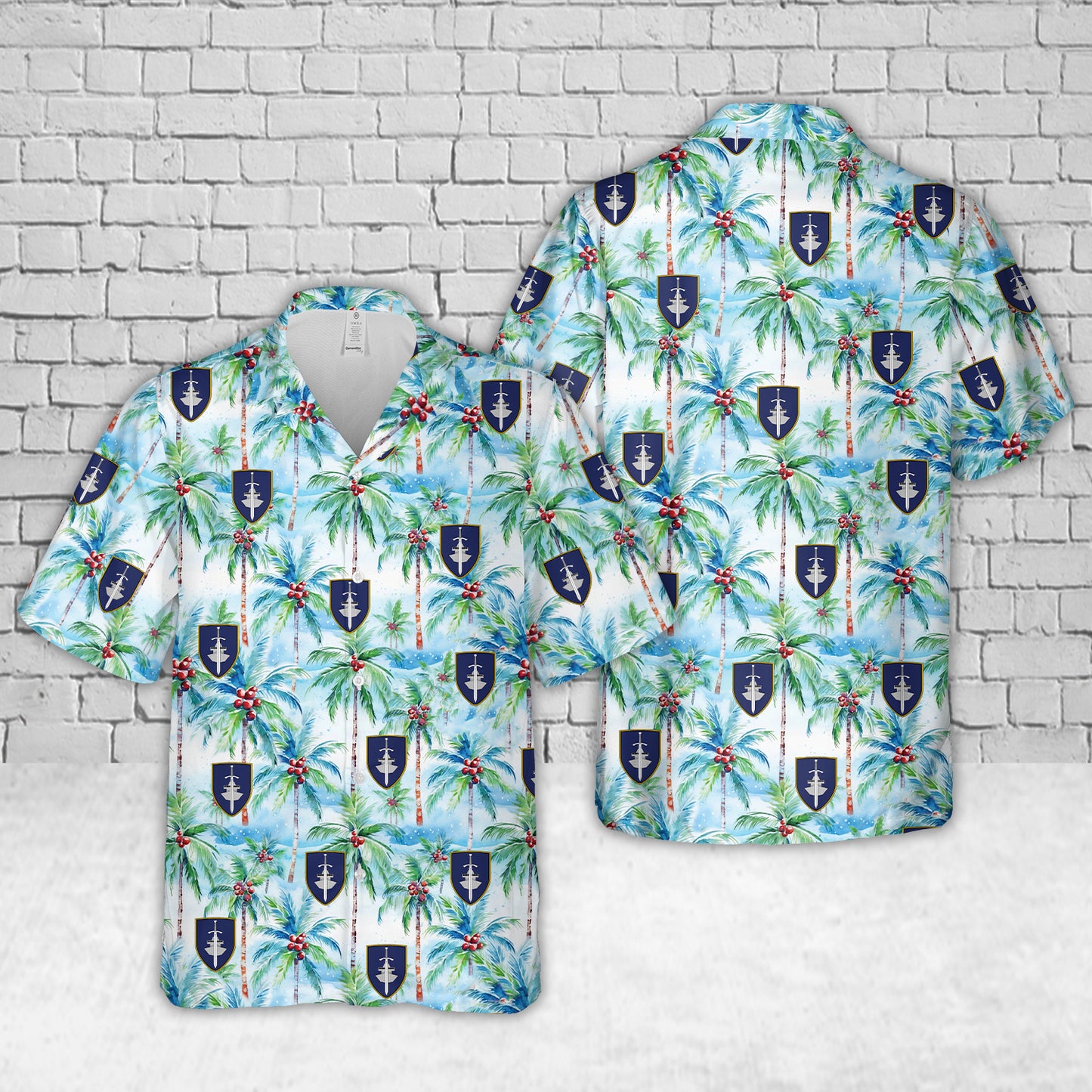 German Navy Sea Battalion Boarding Company Wappen der Bordeinsatzkompanie 1 Hawaiian Shirt