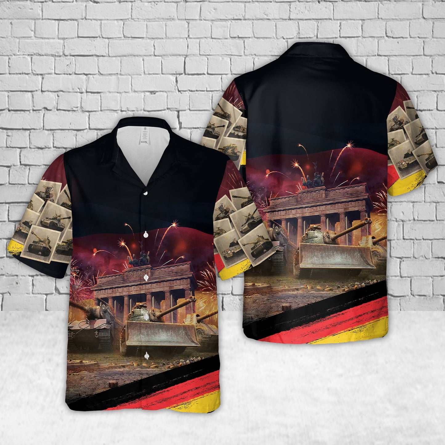 German Unity Day With Tanks Hawaiian Shirt