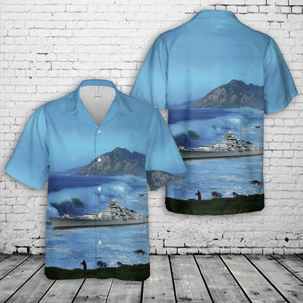 German battleship Bismarck World War 2 Hawaiian Shirt