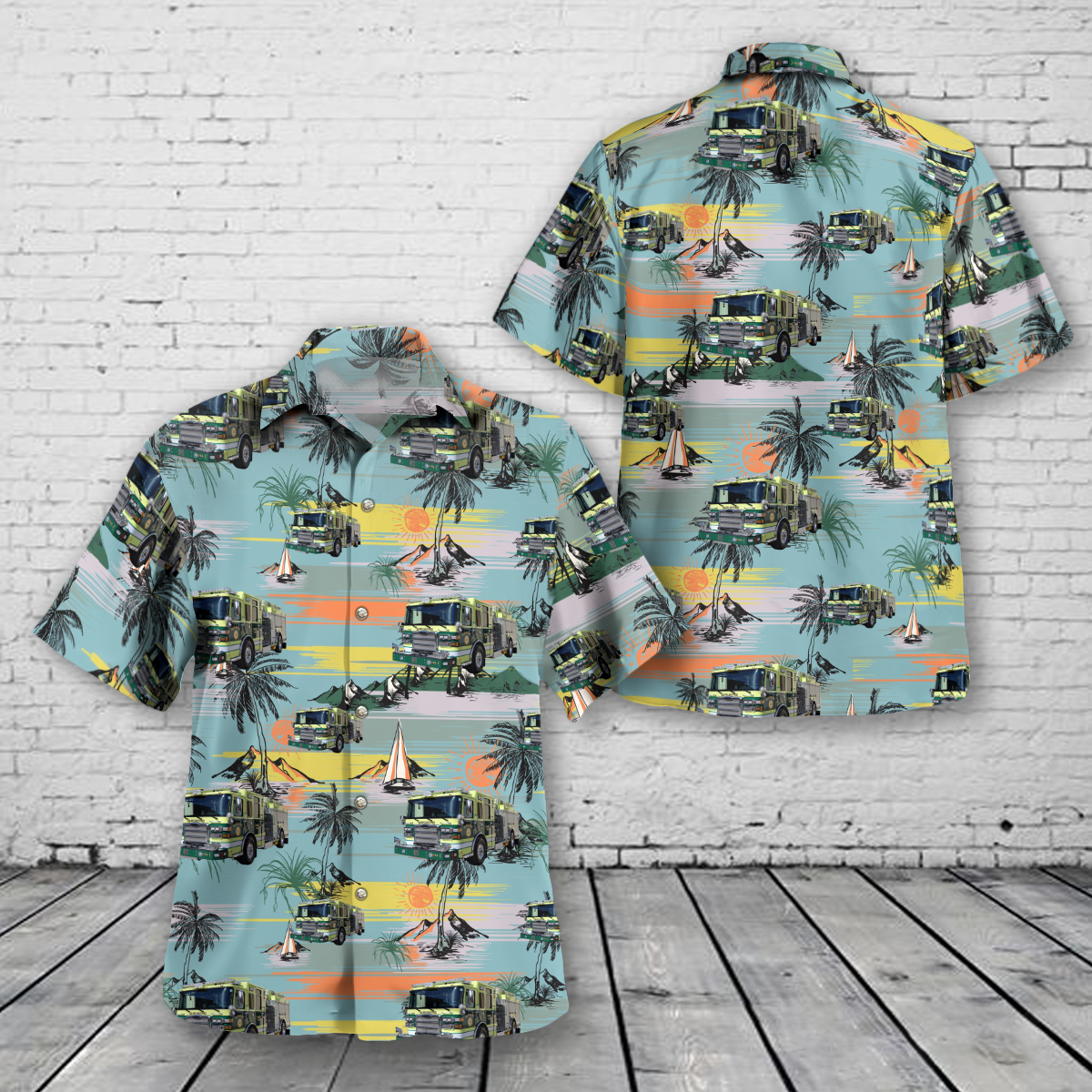 Glenmoore, Pennsylvania, Glen Moore Fire Company No.1 Hawaiian Shirt