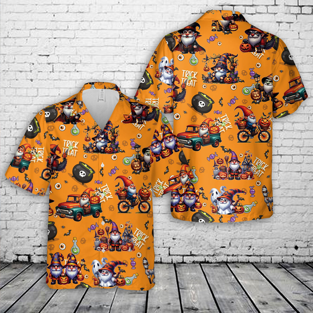 Gnomes Halloween Hawaiian Shirt