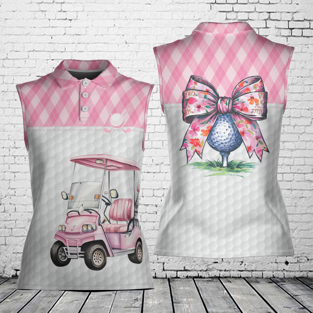 Golf Girl Women's Sleeveless Athleisure Polo Shirt