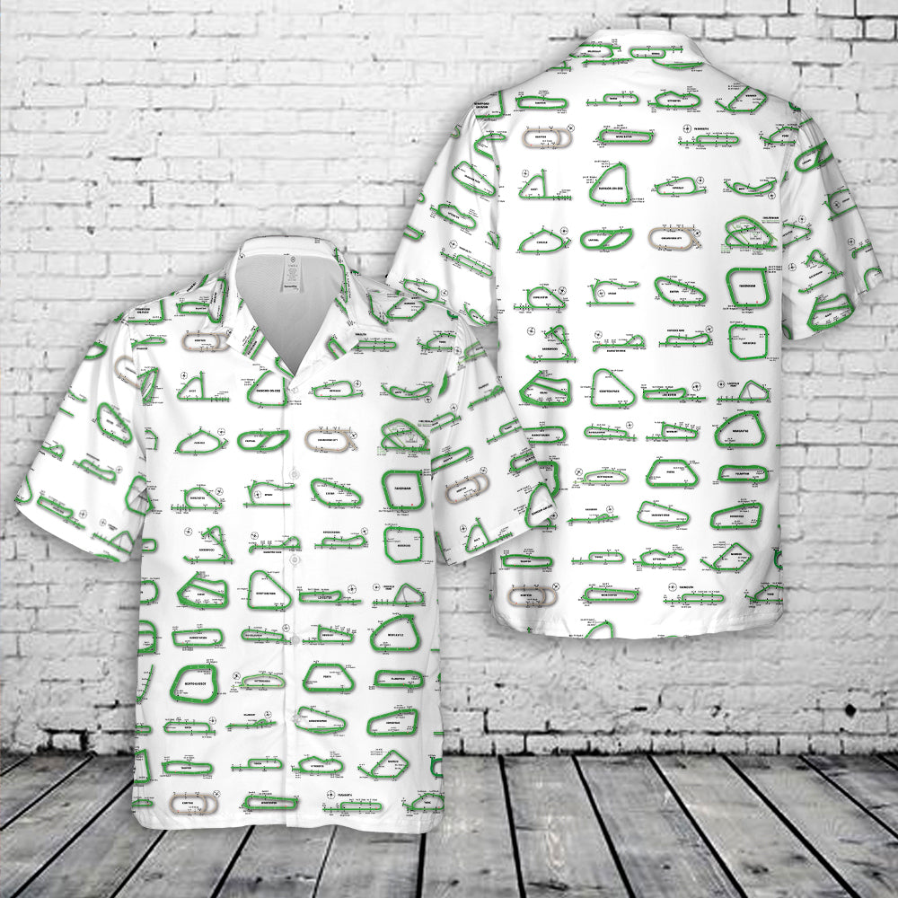 Great British Racecourses Hawaiian Shirt