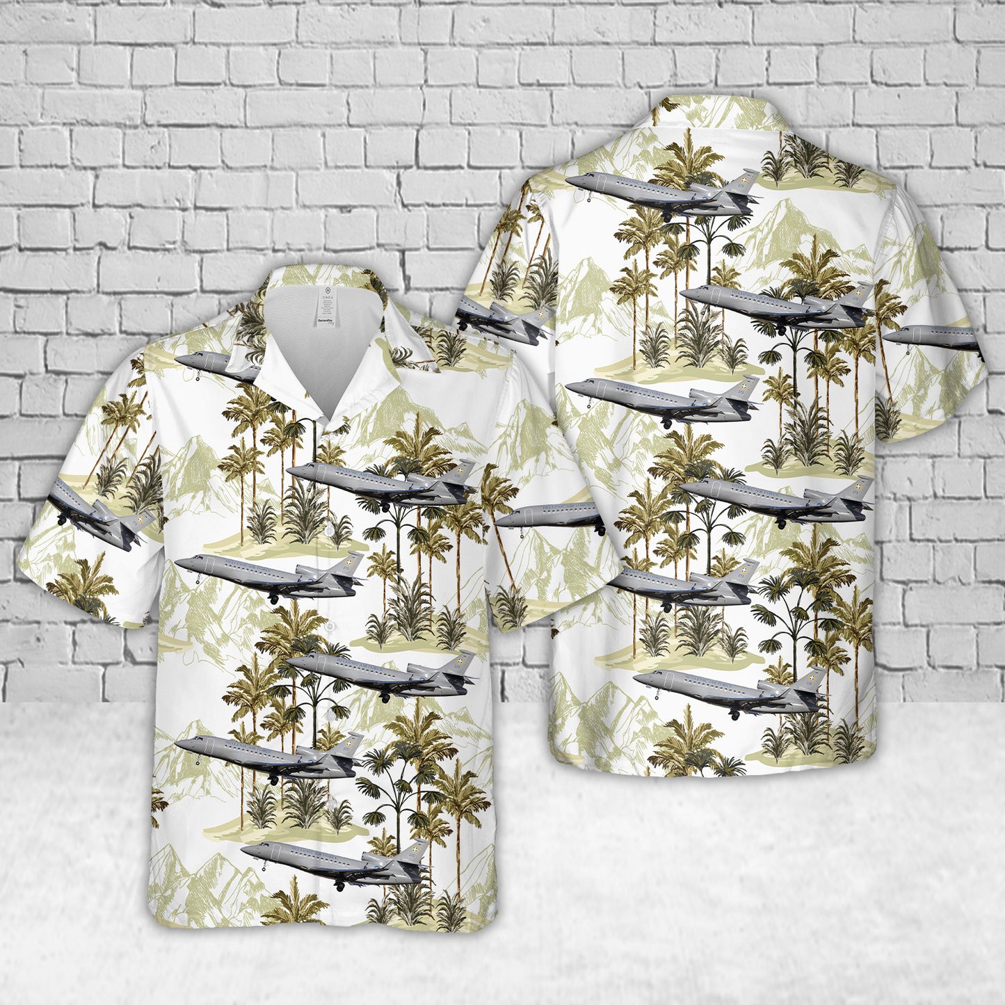 Greece Air Force Dassault Falcon 7X Hawaiian Shirt