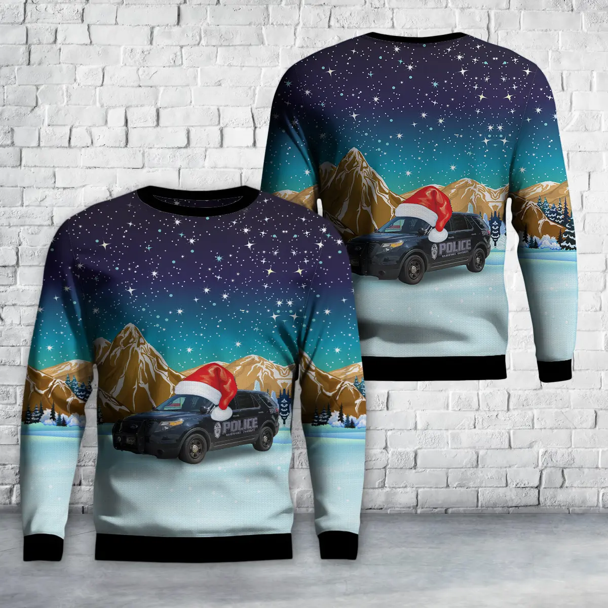 Green County, Ohio, Wilberforce University Police Department AOP Christmas Sweater